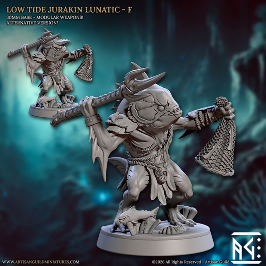 Low Tide Jurakin, Pose F | Lunatics of the Death Tide | Unpainted Miniature