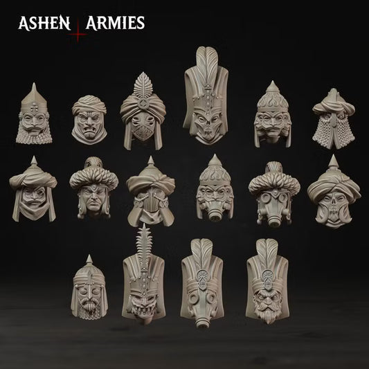 Modular Heads, Gilded Dominion - Bullet Crusade - Unpainted Miniature