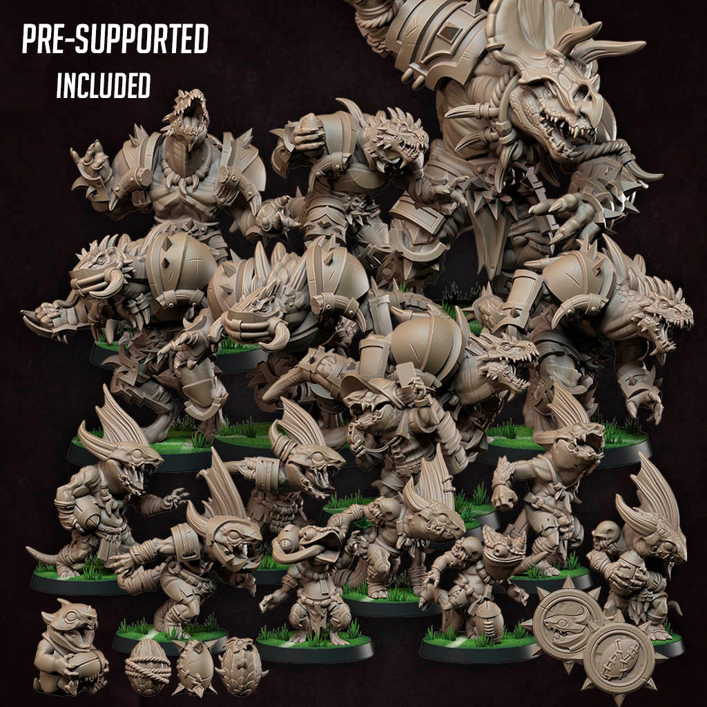 Tiny Tyrants, Fantasy Football Team - Unpainted Miniature