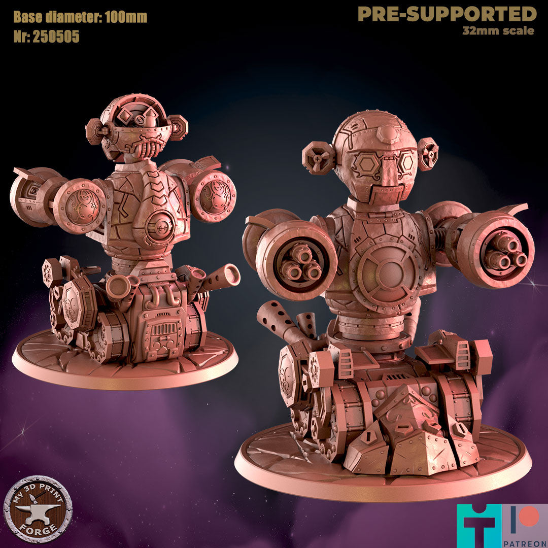 Robot Tank - 32mm Scale - Unpainted Miniature