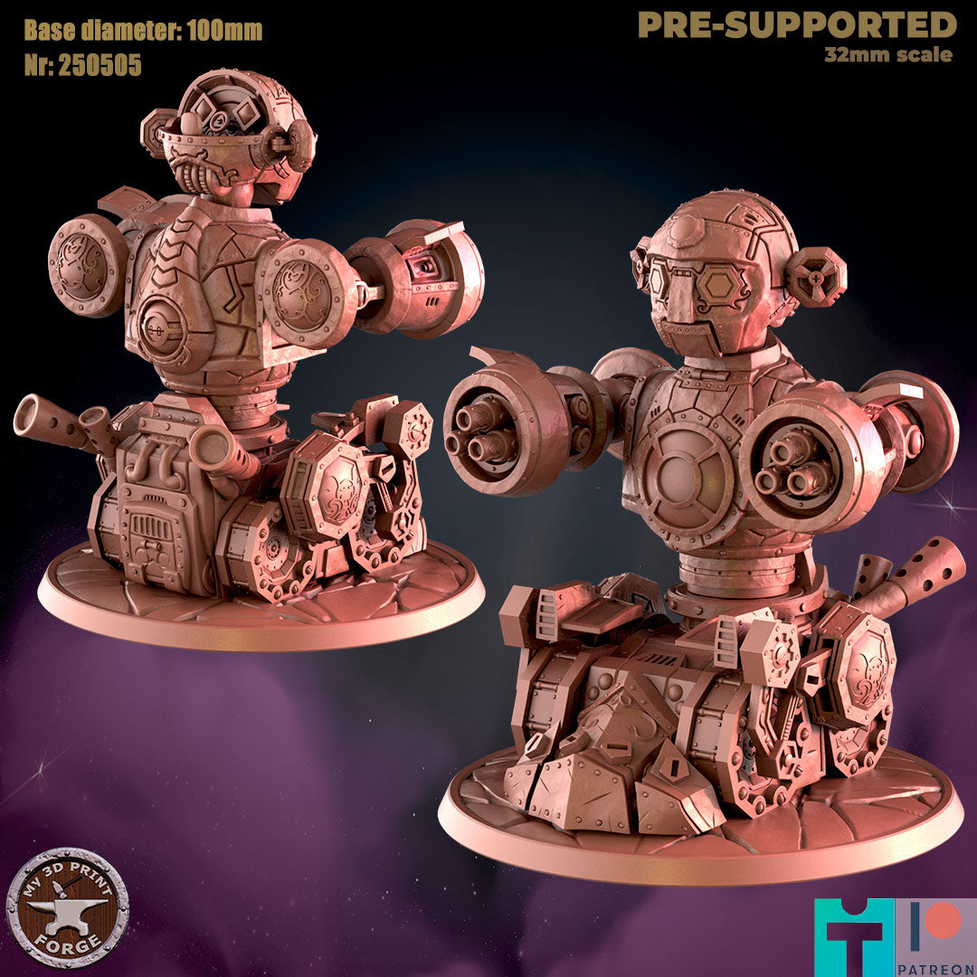 Robot Tank - 32mm Scale - Unpainted Miniature