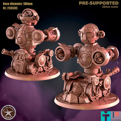 Robot Tank - 32mm Scale - Unpainted Miniature