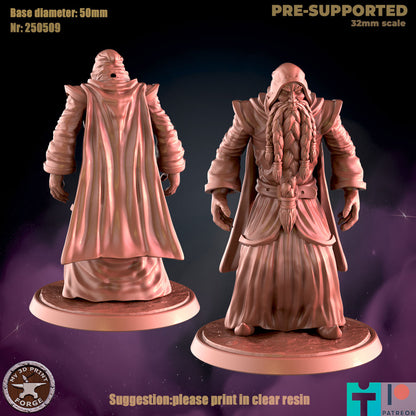 The Observer, 2 Poses - 32mm Scale - Unpainted Miniature