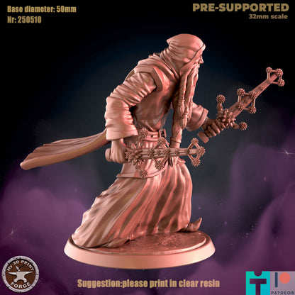 The Observer, 2 Poses - 32mm Scale - Unpainted Miniature