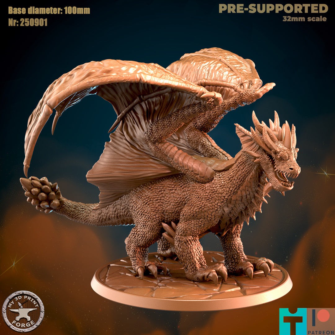 Blue Dragon - 32mm Scale - Unpainted Miniature