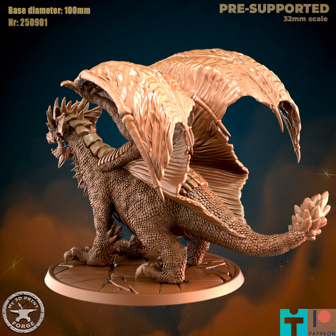 Blue Dragon - 32mm Scale - Unpainted Miniature
