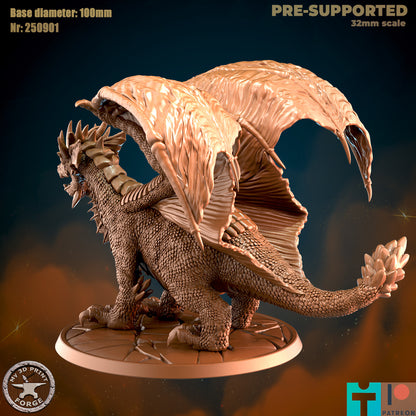 Blue Dragon - 32mm Scale - Unpainted Miniature