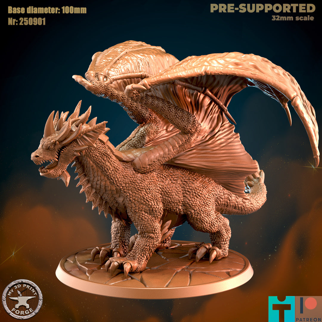 Blue Dragon - 32mm Scale - Unpainted Miniature