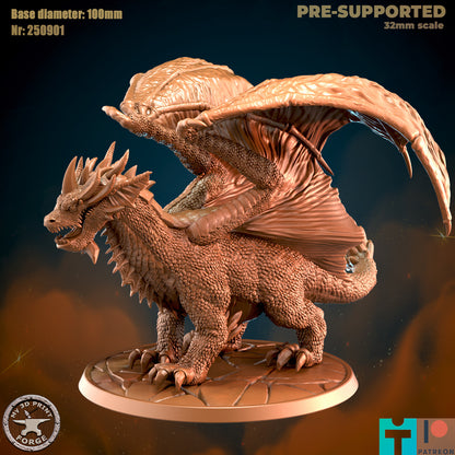 Blue Dragon - 32mm Scale - Unpainted Miniature