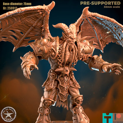 Legion Demon Lord - 32mm Scale - Unpainted Miniature