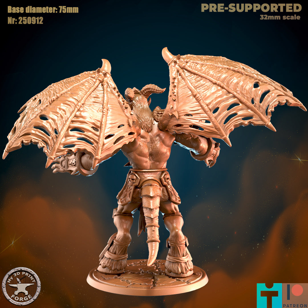 Legion Demon Lord - 32mm Scale - Unpainted Miniature