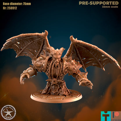 Legion Demon Lord - 32mm Scale - Unpainted Miniature
