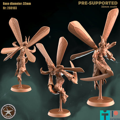 Insect Battle Guard - 32mm Scale - Unpainted Miniature