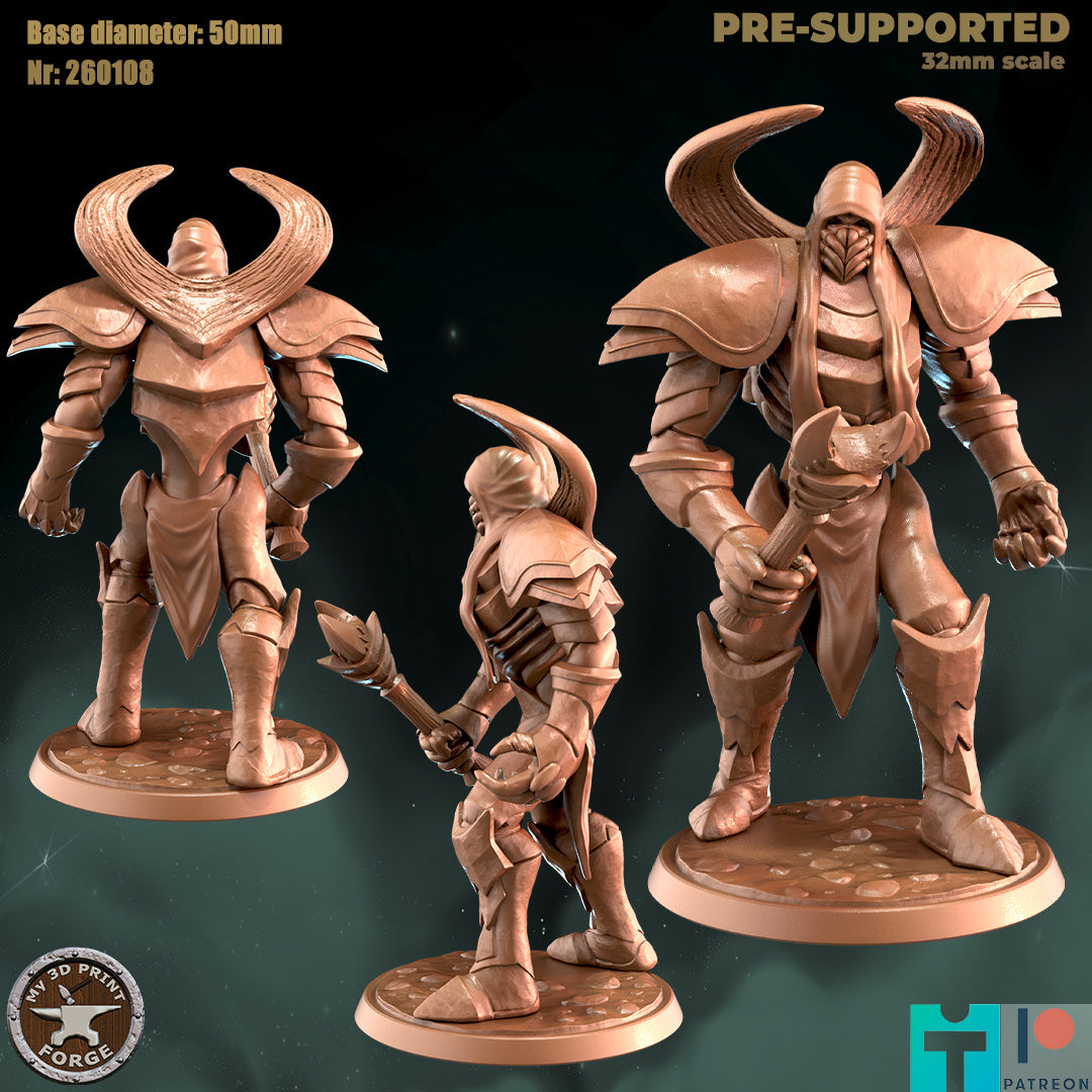 Twin Emperor - 32mm Scale - Unpainted Miniature