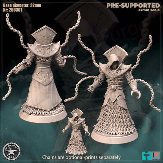 Chained Ethereal - 32mm Scale - Unpainted Miniature