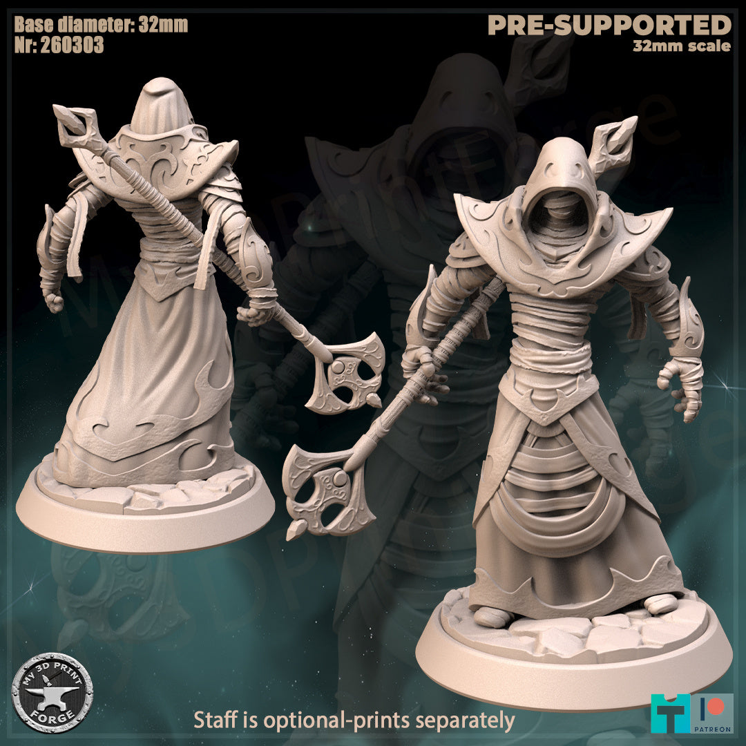 Ethereal Prince, Robes - 32mm Scale - Unpainted Miniature