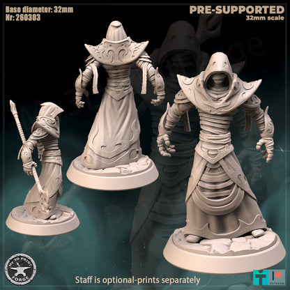 Ethereal Prince, Robes - 32mm Scale - Unpainted Miniature