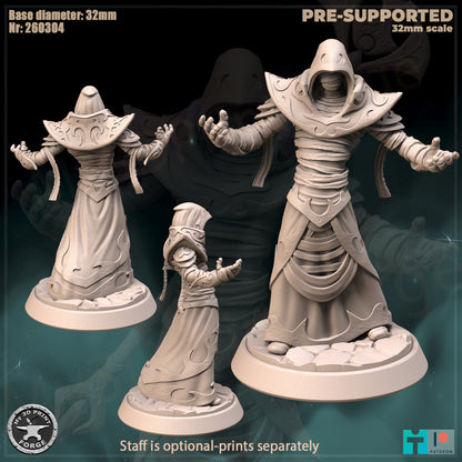 Ethereal Prince, Robes - 32mm Scale - Unpainted Miniature