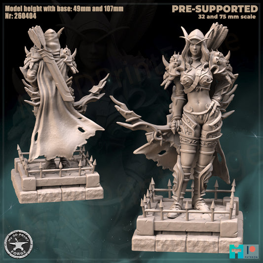 Dark Ranger, Statue - 32mm Scale - Unpainted Miniature