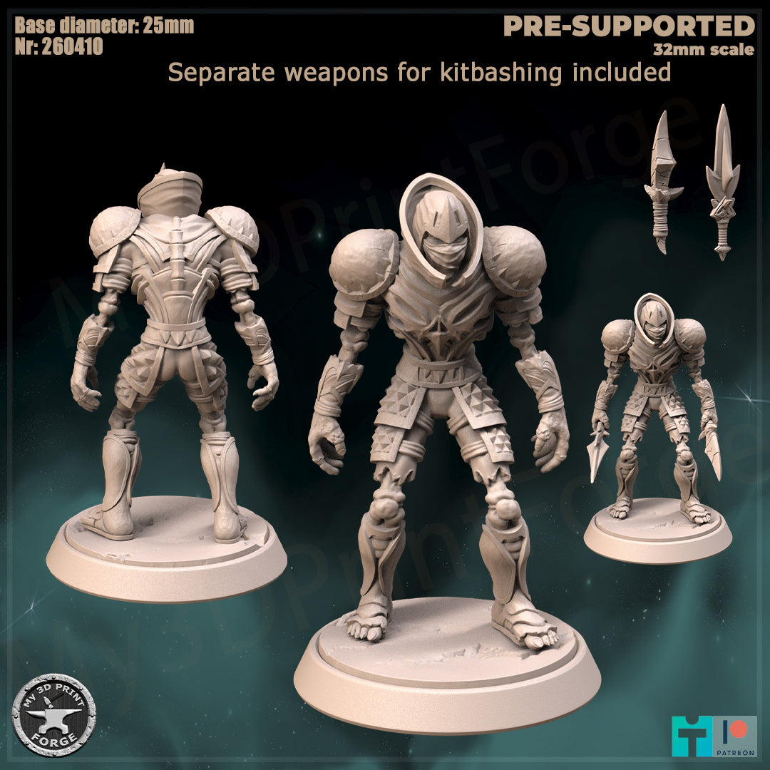 Undead Rogue, Classic Armor, 2 Poses - Unpainted Miniature