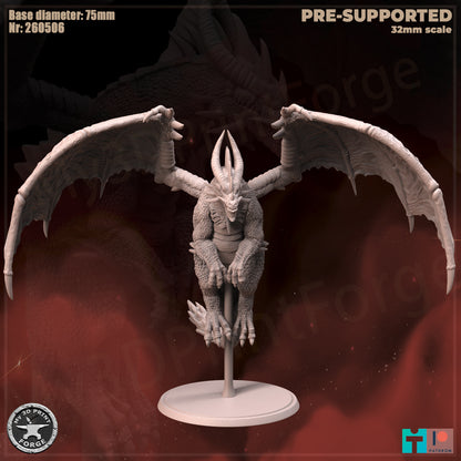 Twilight Dragon - 32mm Scale - Unpainted Miniature