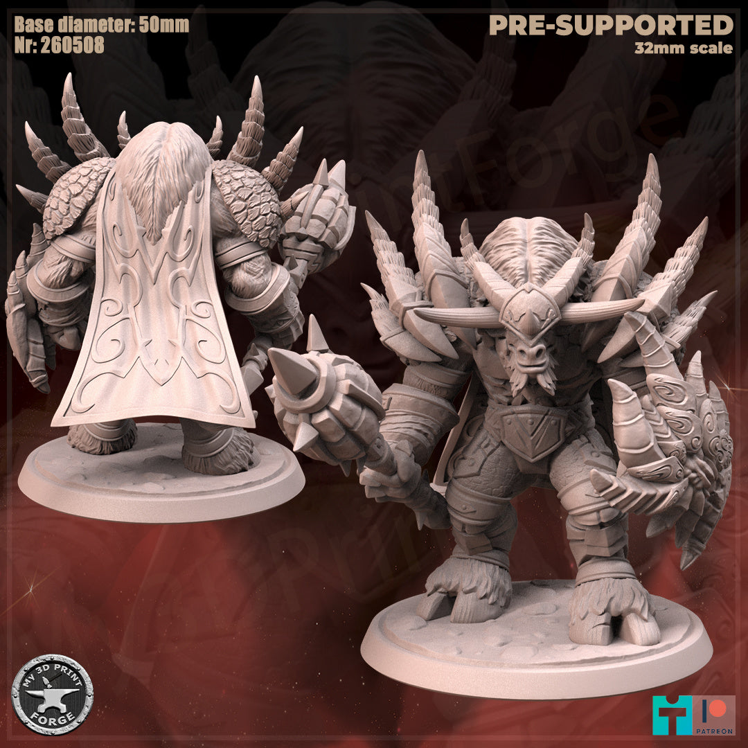 Warmaster Minotaur - 32mm Scale - Unpainted Miniature