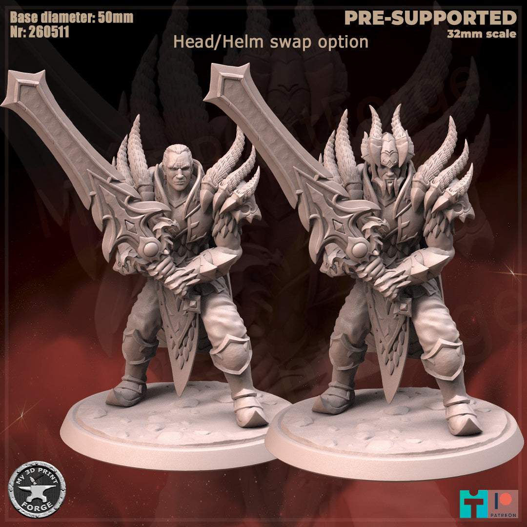 Black Dragon Avatar - 32mm Scale - Unpainted Miniature
