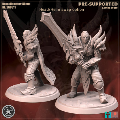 Black Dragon Avatar - 32mm Scale - Unpainted Miniature