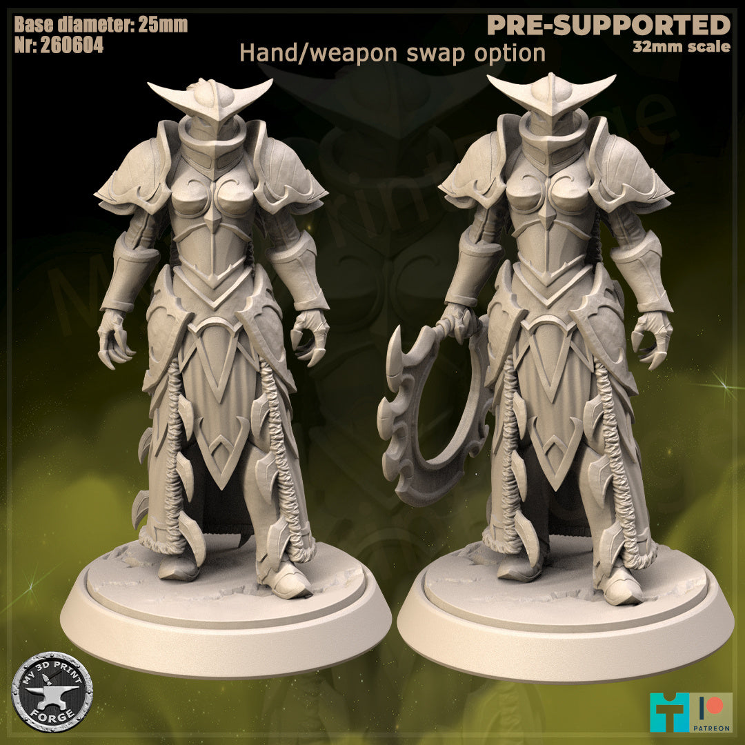 Elven Warden - 32mm Scale - Unpainted Miniature
