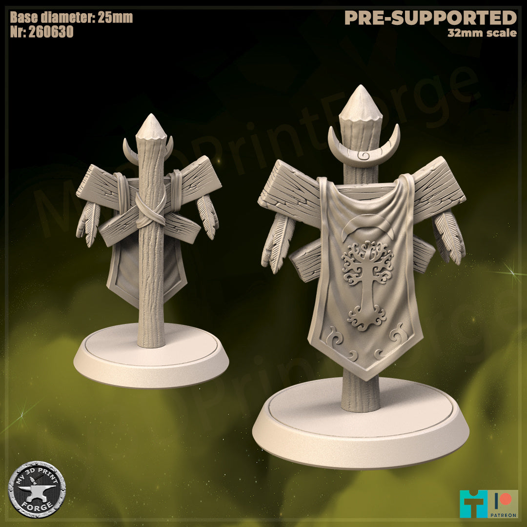 Elven Banner - Unpainted Miniature