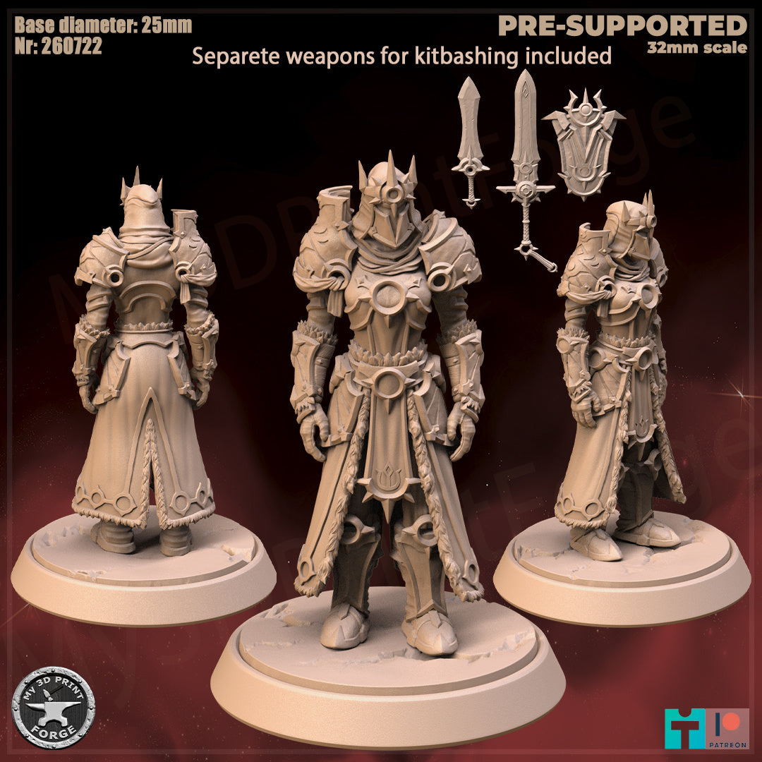 Female Warrior, Human Tribe - 3 Poses - 32mm Scale - Unpainted Miniature