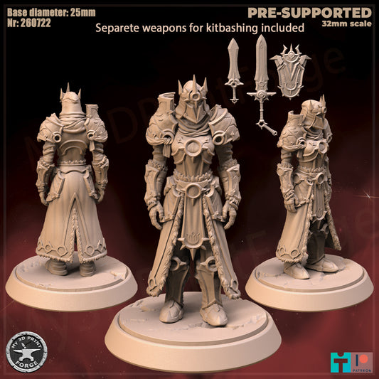 Female Warrior, Human Tribe - 3 Poses - 32mm Scale - Unpainted Miniature