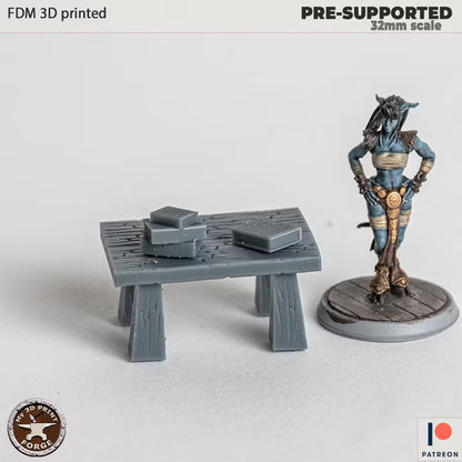 Plain Books, the Lion Inn Set - 32mm Scale - Unpainted Miniature