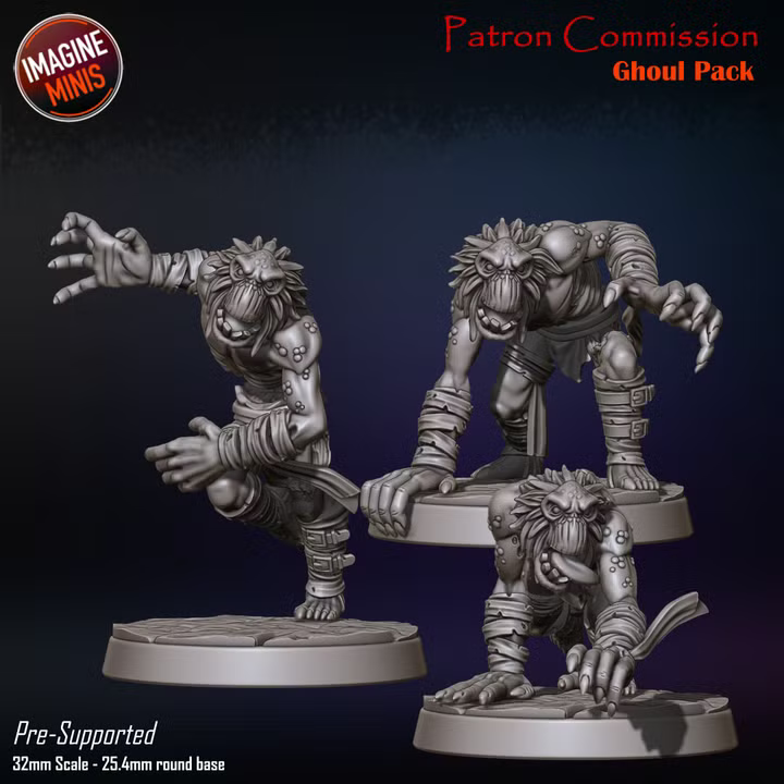 Ghouls, Set 2 - Unpainted Miniature