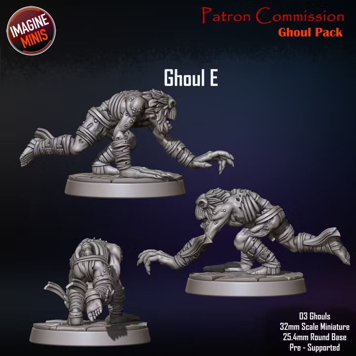 Ghouls, Set 2 - Unpainted Miniature