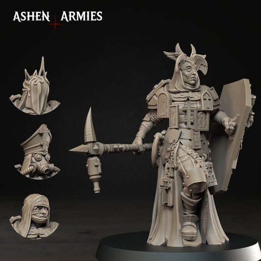 Female Castigator, Hammer, Bleeding Procession - Bullet Crusade - Unpainted Miniature