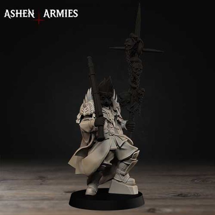 Heretic Priest, Hellbound Apostasy - Bullet Crusade - Unpainted Miniature