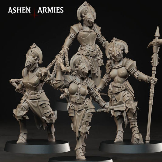Stigmatic Nuns, Bleeding Procession - Bullet Crusade - Unpainted Miniature