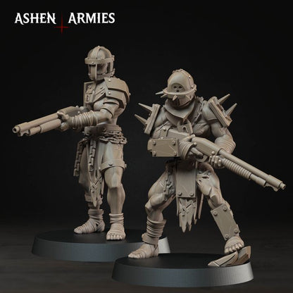 Wretched Shotgunners, Hellbound Apostasy - Bullet Crusade - Unpainted Miniature