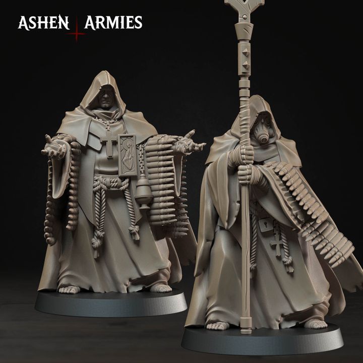 Mendelist Ammo Monk, Bleeding Procession - Bullet Crusade - Unpainted Miniature