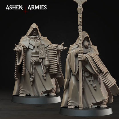 Mendelist Ammo Monk, Bleeding Procession - Bullet Crusade - Unpainted Miniature