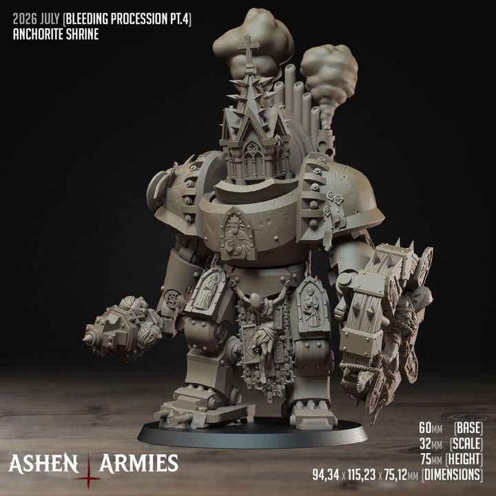 Anthorcite Shrine, Bleeding Procession - Bullet Crusade - Unpainted Miniature