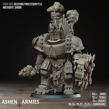 Anthorcite Shrine, Bleeding Procession - Bullet Crusade - Unpainted Miniature