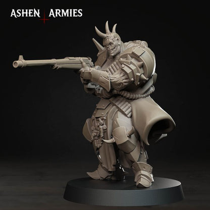 Anointed Heavy Infantry, Hellbound Apostasy - Bullet Crusade - Unpainted Miniature