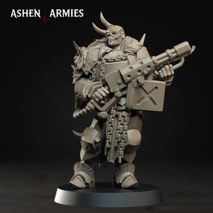 Anointed Heavy Infantry, Hellbound Apostasy - Bullet Crusade - Unpainted Miniature