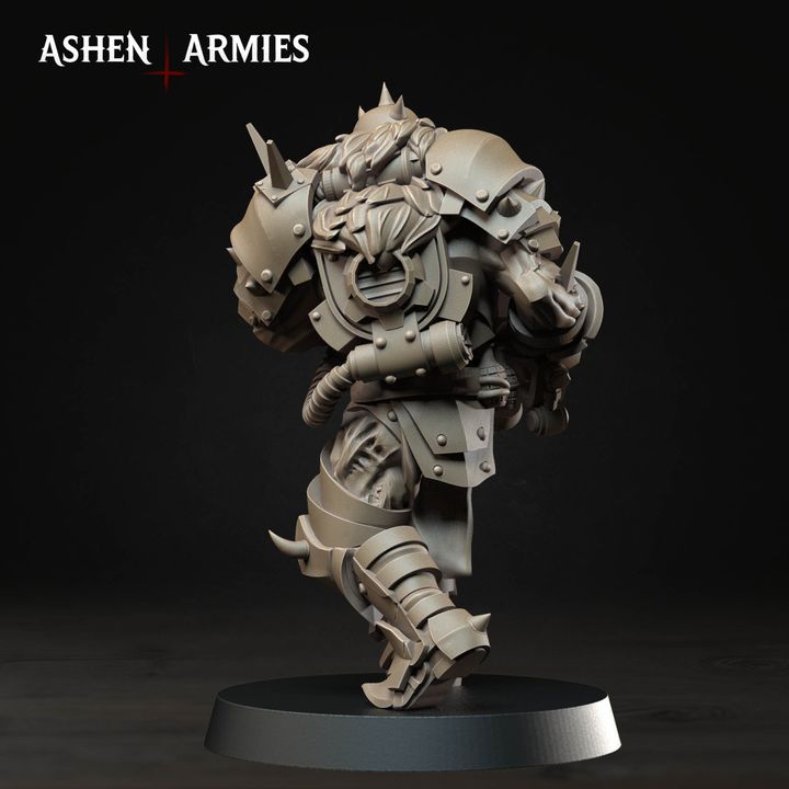 Anointed Heavy Infantry, Hellbound Apostasy - Bullet Crusade - Unpainted Miniature