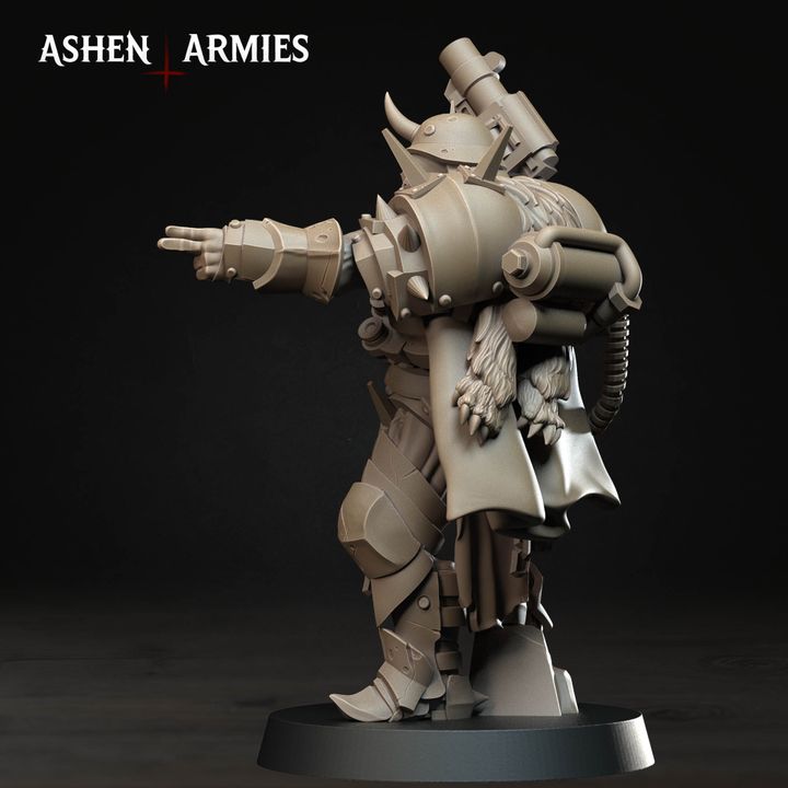 Anointed Heavy Infantry, Hellbound Apostasy - Bullet Crusade - Unpainted Miniature