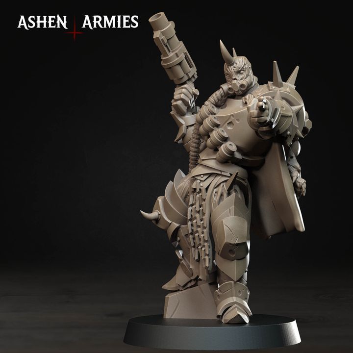 Anointed Heavy Infantry, Hellbound Apostasy - Bullet Crusade - Unpainted Miniature