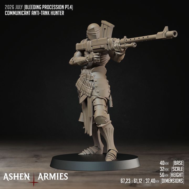 Anti-Tank Hunter, Bleeding Procession - Bullet Crusade - Unpainted Miniature
