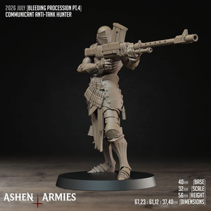 Anti-Tank Hunter, Bleeding Procession - Bullet Crusade - Unpainted Miniature